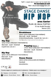 Celi'Art Clounix Stage danse Hip Hop Popping House Dance avril 2022 - Vernon 27